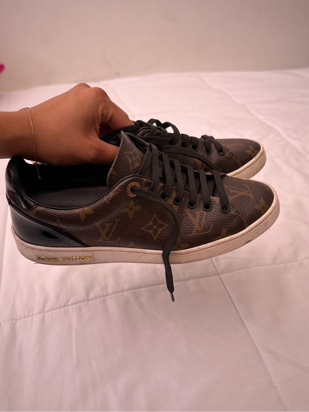 Louis Vuitton women's Brown Monogram Low-Top Sneakers